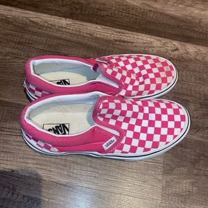 Pink Checkered Vans!